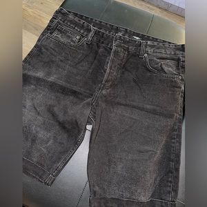 Black denim jean shorts size 34